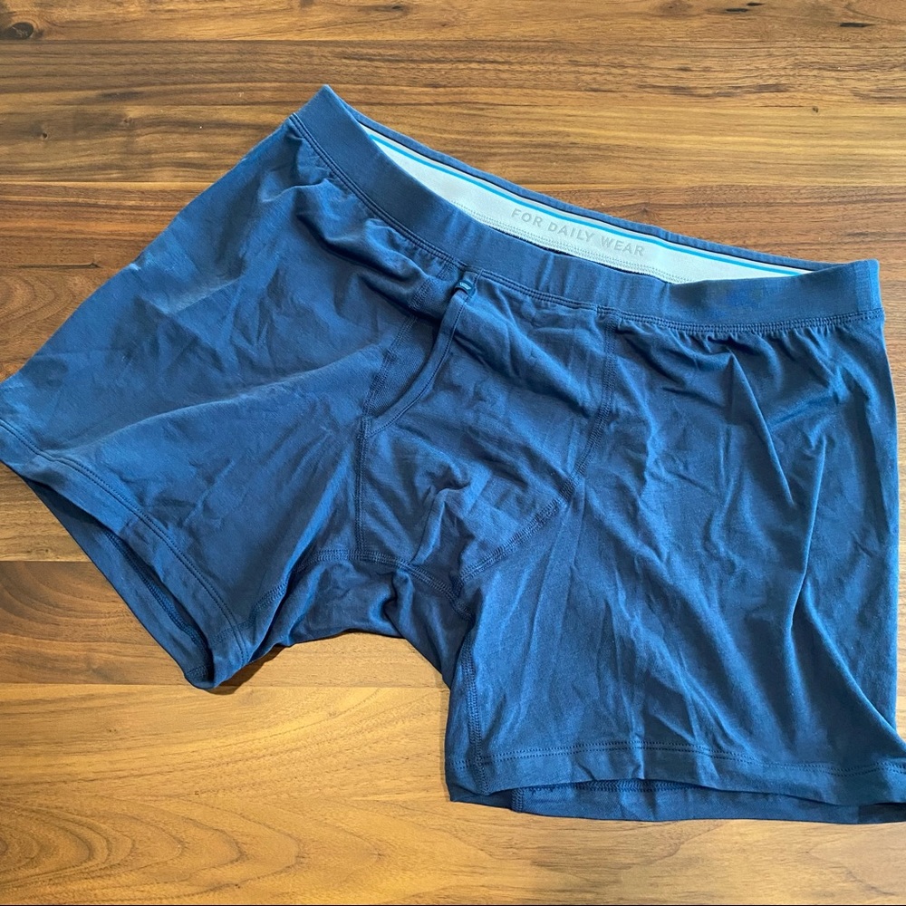 Silver Boxer Brief in True Navy